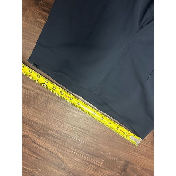 AKRIS PUNTO NAVY Pull-On Stretch Dress Pants, Sz 8, MSRP $595 - Picture 4 of 9